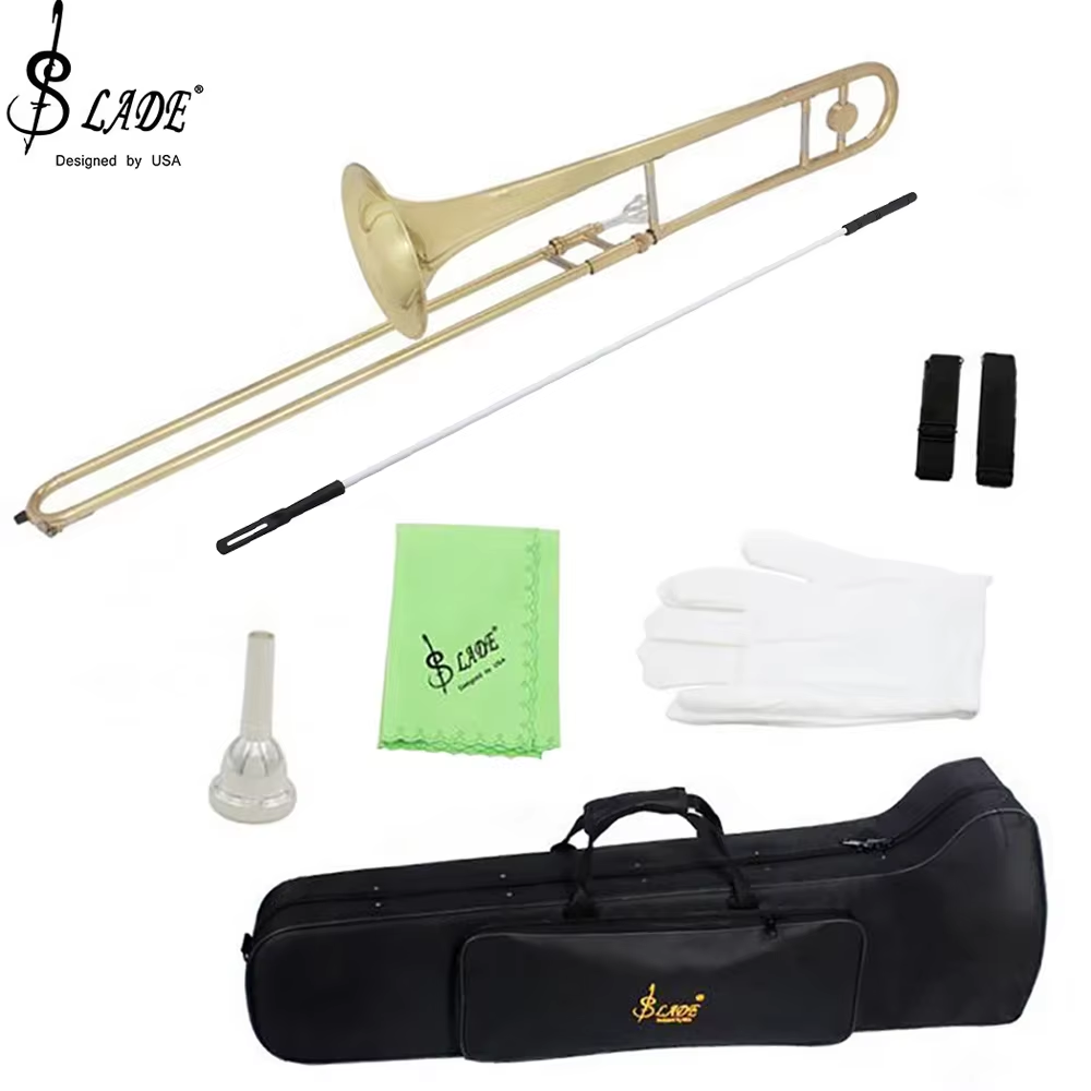 Musical Instrument Trombone - Bb альт тромбон лакированный золотой профессиональный