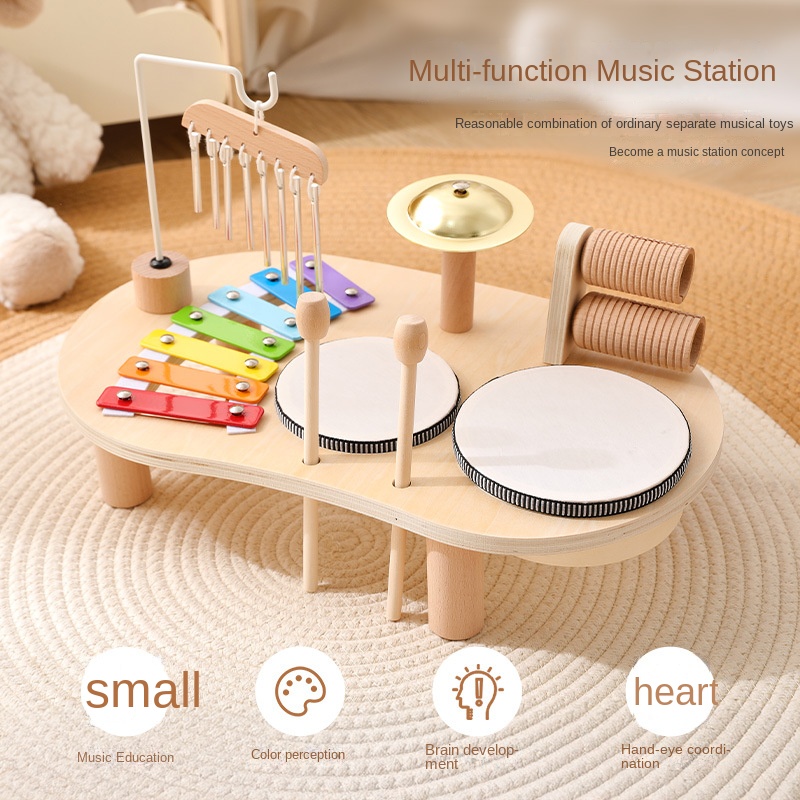 Musical Instruments Game - Детская развивающая игрушка LazyChild: деревянная музыкальная
