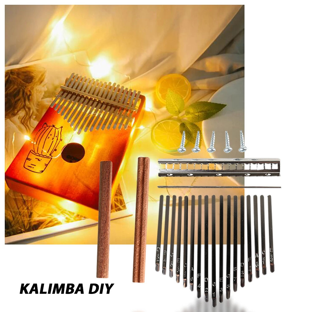 Musical Instrument Kalimba - DIY 17-тональные клавиши Калимба, набор зубов,