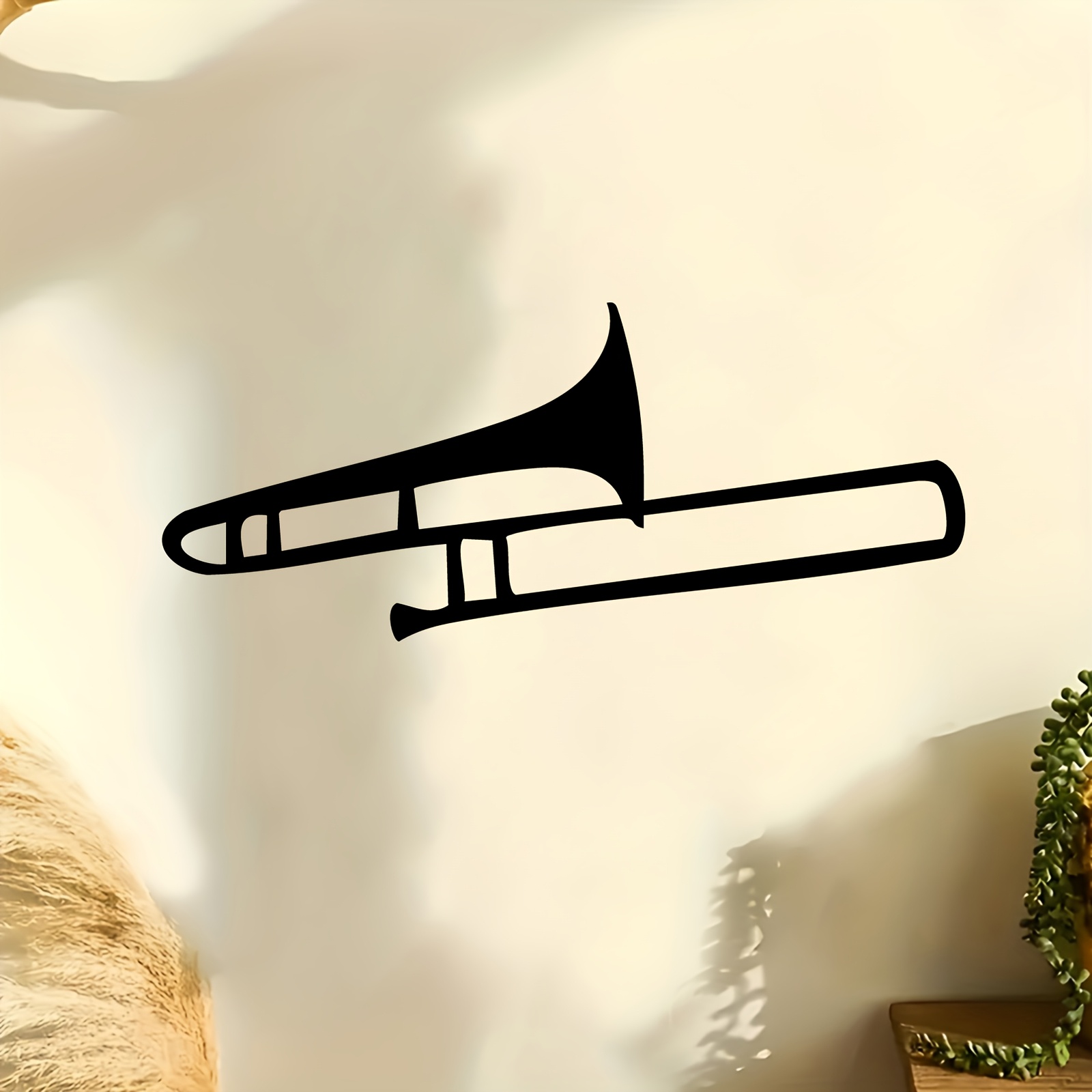 Musical Instrument Trombone - Металлическая скульптура тромбона, устойчивая к погодным