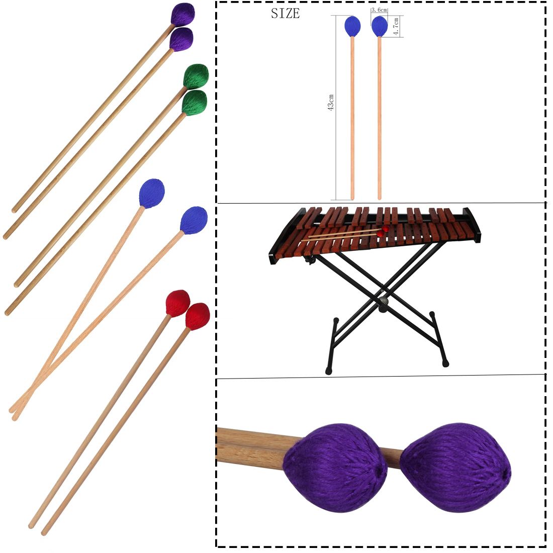 Профессиональные молотки марим – обзор и цена Musical Instrument Marimba